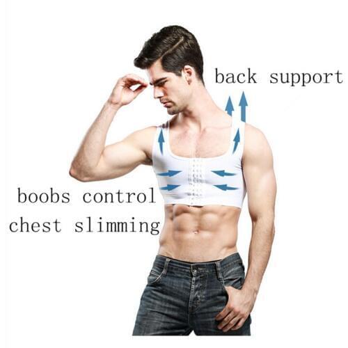 Men gynecomastia Shaper New Slimming Chest control Boobs Shapewear Extra Firm Undergarments Stomach Girdles hook control