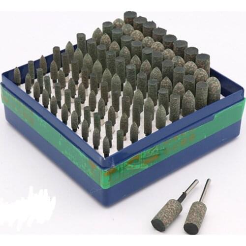 RZZ 100pcs/set Grinding Heads Abrasive Bits Dremel Tool Bits for Glass Stone Jade Agate Bodhi etc