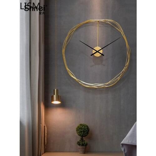 Modern Design Art Wall Clock Nordic Design Minimalist Light Luxury Style Clock Creative Wall Decoration Reloj Pared Decorativo