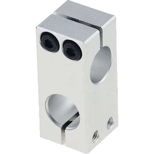 Pillar fixing clamp linear shaft vertical fixed diameter fastening aluminum alloy optical axisblock steel pipe fixing bracket