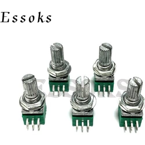 5PCS RK097G Double potentiometer B 1K 5K 10K 20K 50K 100K 500K B1K B5K B10K B20K B50K B100K B500K 6PIN Audio amplifier