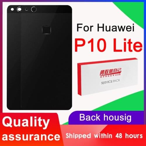 High Quality Back Housing Replacement For Huawei P10 Lite Back Cover Battery Glass With Camera Lens For P10 Lite Rear Cover