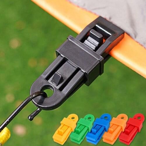 10Pcs/set Caravan Clips Tent Boat Trailer Cover Windproof Clamp Tarp Snap Groundsheet Tent Clip for Awning Camping Accessories