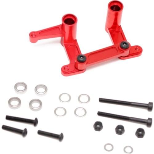 1set Aluminum Steering Bellcranks and Draglink Upgrade for 1/10 Traxxas 2WD Slash Rustler Bandit Replace 3743
