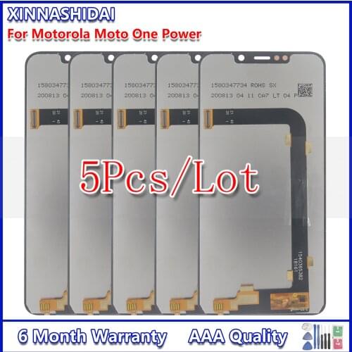 5pcsFor Motorola Moto One Power XT1942-1 XT1942-2 LCD Display Touch Screen For For Motorola Moto P30 Note LCD Screen