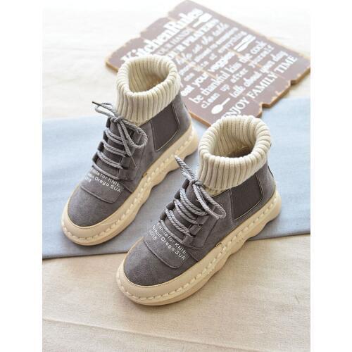 Mori Girl Retro Martin Boots Literary Wild Socks Boots Handmade Soft-Sole Comfort Womens Ankle Boots Students Flat Casual Shoes