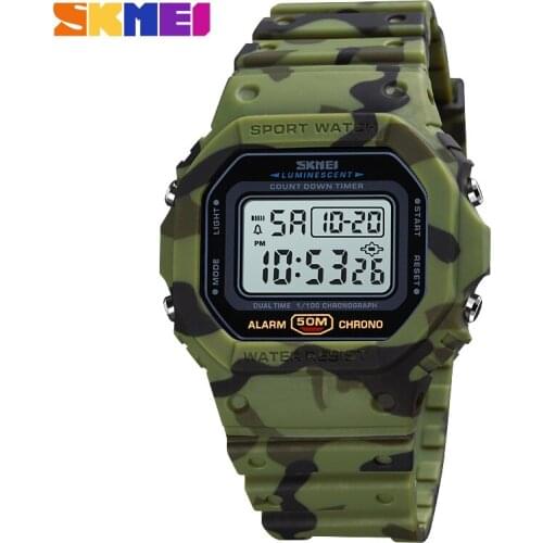 2021 SKMEI Fashion Watches Sport Watch Men Wristwatches Mens Multifunctional Digital 2 Time Count Down Retro Male Reloj Hombre