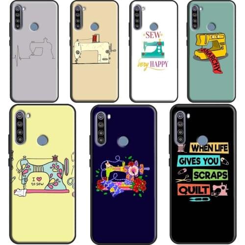 Sewing Machine Case For Xiaomi Redmi Note 9 Pro Note 9S 8T 7 Note 8 Pro Coque For Redmi 9A 9C 9 Cover