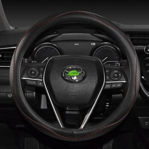 Car Steering-wheels Cover 37 38cm 15" for Toyota 86 Agya Allion Auris Avalon Aygo Vios Vitz Yaris Mark X Hilux Alphard Avanza