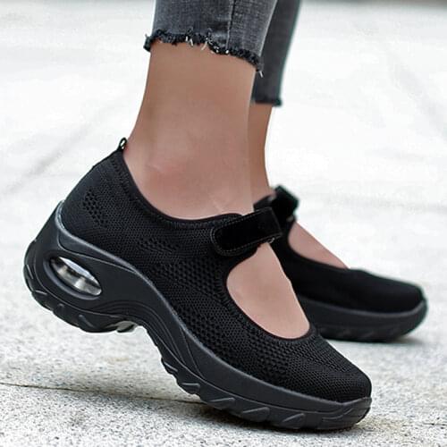 Tennis Shoes Women Summer Mesh Chunky Sneakers Female Flats Platform Casual Shoes for Women Walking Footwear Increase 5cm zapato