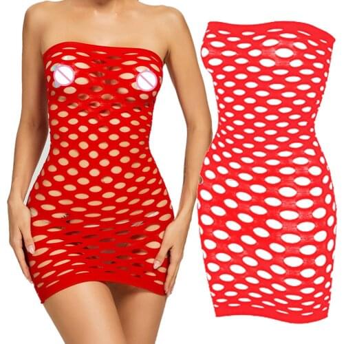Lingerie Bodysuit Underwear Open Crotch Women Sleepwear sexy Transparent Fetish Erotic Teddies Sexy Body Baby Boll Costume Mujer
