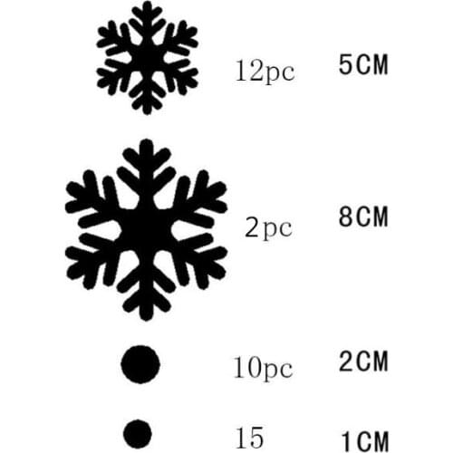 New Year Snowflake Wall Window Sticker Angel Snowflake Christmas Christmas Glass Window Art Decoration Decal Large Window Sticke