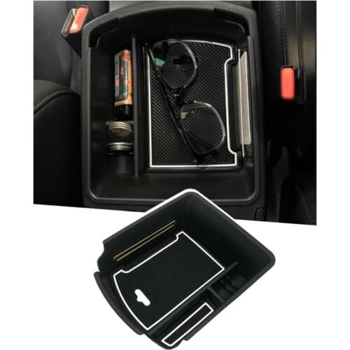 FOR Kia Celtos 2020 Storage Box Organizer Replaces ABS Accessories Black Case