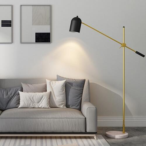 Nordic Fashion Gold Marble Rotation Floor Lamp Creative Vintage Living Room Bedroom Studio Floor Lights Free Shipping