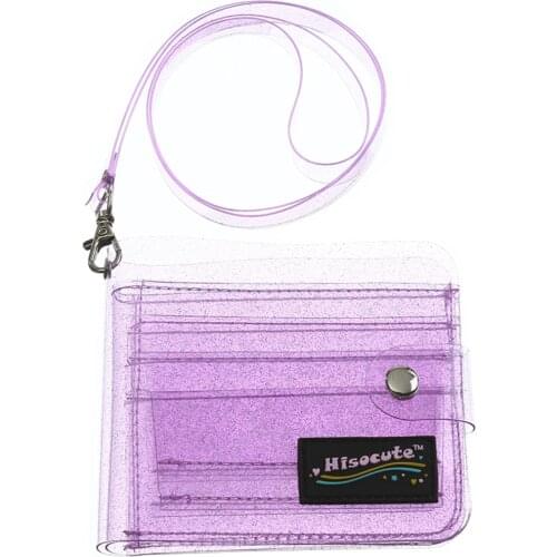 Clear Jelly Card Package Women Coin Purse Bag Card Holders Coin Bag Wristlets Durable Transparent Travel Purse Cartera Mujer