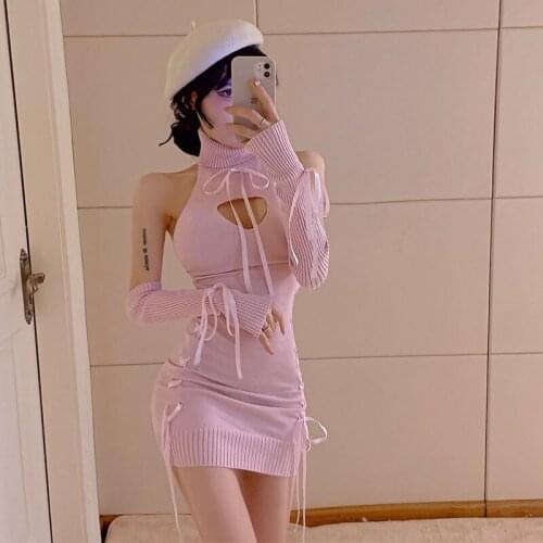 Модные вязаные платья Rongimer China At AliExpress