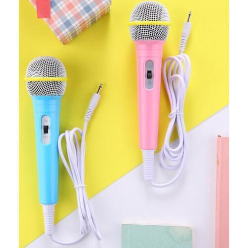Boy Girl Christmas Gift Kids Wired Microphone Musical Instrument Singing MIC Children Funny Gift Music Toy Microphone Toy
