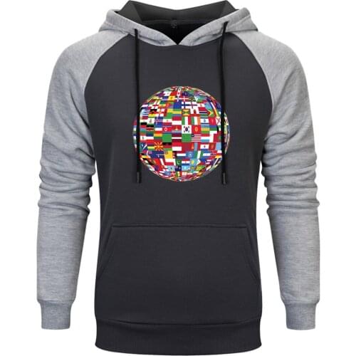 Raglan Hooded Mens The World Print Streetwear Fashion Pullovers Tops Fashion Clothing New Arrival 2020 Retro Tracksuits Homme