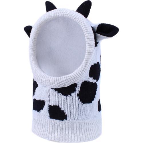2019 Autumn Winter New Childrens Hooded Hat Girls Velvet Hat Warm Cotton Earmuff Baby Bonnet Enfant Knitted Cute Ears Girls Hat