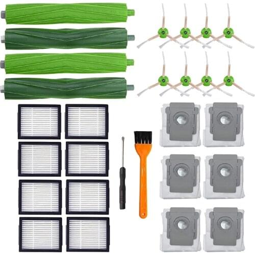 Replacement Parts Brush Filter Kit for IRobot Roomba I and E Series I7 I7+ E5 E6 Dust Bags Vacuum Accessories
