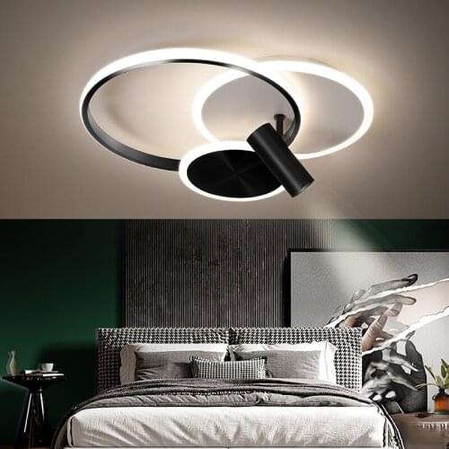 Modern spotlight LED ceiling lamp master bedroom lighting household iron art eye protection kitchen round lamp