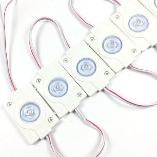 DC12V led module 3030 SMD with convex lens waterproof blacklight Super bright advertising lighting Free shipping