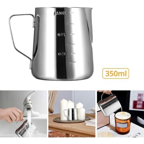 DIY 350ml Thickened Stainless Steel Wax Cup Candle Melting Pot For Children Arts Candle Melting Pot Home Measure Tool Kitchen