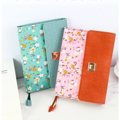 Loral Diary billbook notebooks stationery ins hot japanese Korea A6 buckle book with core
