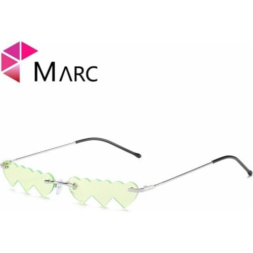 MARC Retro Cat Eye Heart Sunglasses Women Small Frame Triangle Sun glasses Women Eyewear Oculos De Sol Feminino Lunette Soleil