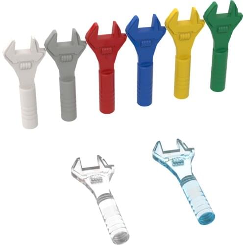 BuildMOC 604614 ADJUSTABLE SPANNER wrench needs processing Building Blocks Parts Classic Brand Kids DIY Tech Parts Toys