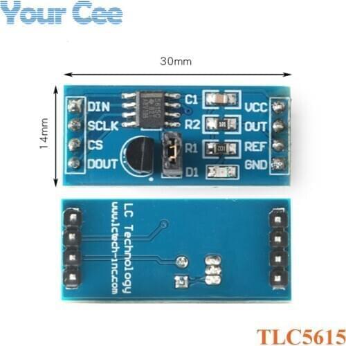 TLC5615 10 Bit Serial DAC Digital to Analog Converter Module TL431 IC 5V Conversion Module