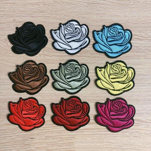 10PCS/lot Small Flower Patches Clothing Embroidery Iron On Applique Floral for Kids Bags Dress Wholesale Clothes Patchs for DIY