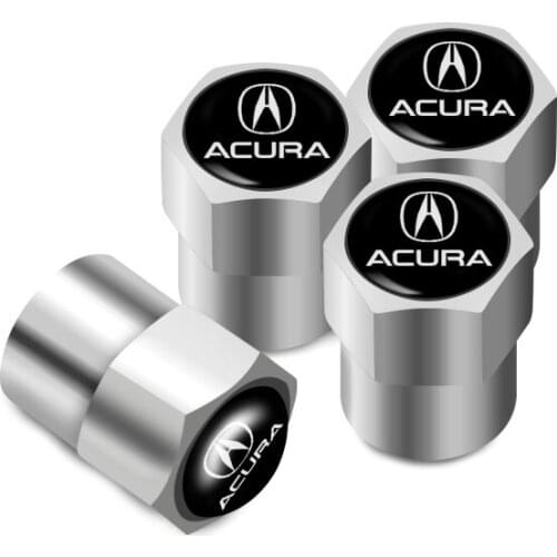 4Pcs Metal Tire Valve Caps Car Tyre Air Stems Cover For Acura Integra MDX RDX TSX RSX TL RL NSX TLX ILX ZDX RLX Accessories
