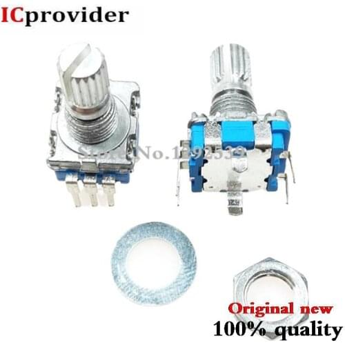 5PCS Plum handle 20mm rotary encoder coding switch / EC11 / digital potentiometer with switch 5 Pin