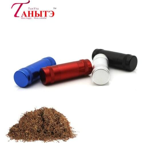 Aluminum Pollen Press Cylindrical Herb Grinder Tobacco Herbal Spice Presser Compressor Weed Accessories Drop Shipping