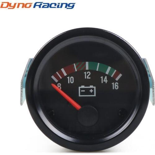2" 52mm Car Voltmeter 8-16V /18-32V Pointer 12V /24V Volt Gauge Voltage Meter Yellow Light Car Meter