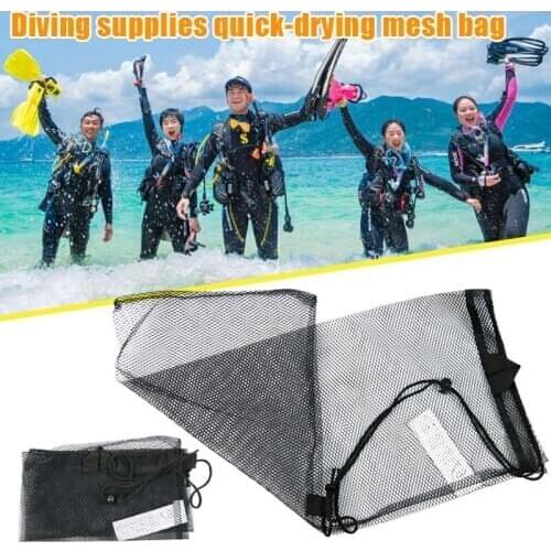 Quick Dry Swim Dive Drawstring Bag for Water Sports Snorkelling Mask Flippers Packing Net Bags MC889