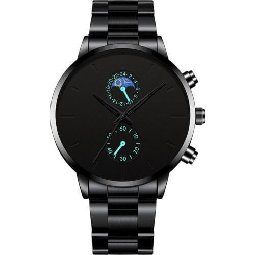 2020 Fashion Casual Mens Watch Luxury Quartz Wristwatches Business Stainless Steel Belt Watch for Man Clock Relogio Masculino