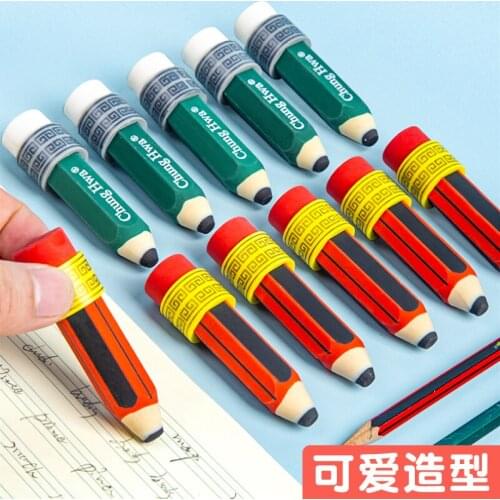 Eraser cute pencil shape special eraser for primary school students creative childrens cartoon without leaving marks and chips