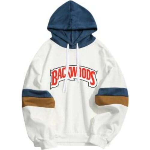 Men Women Spring Autumn Thin Hoodies Sweatshirts New 2021Backwoods Letters Print Hip Hop Patchwork Hoody Fashion Streetwear