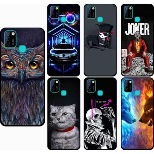 Animal Colorful Case for Infinix Hot 10 for Hot 10 Play 2021 Silicone Soft Covers for Hot 10 Lite X657 Case Protector Covers