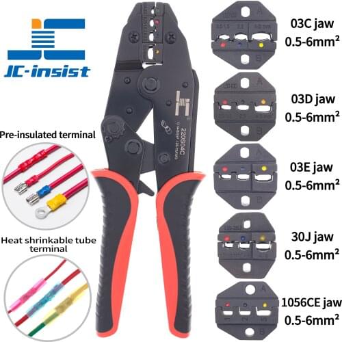 RV SV BV pre-insulated terminal crimping pliers, cold terminal crimping pliers 0.14-10mm²