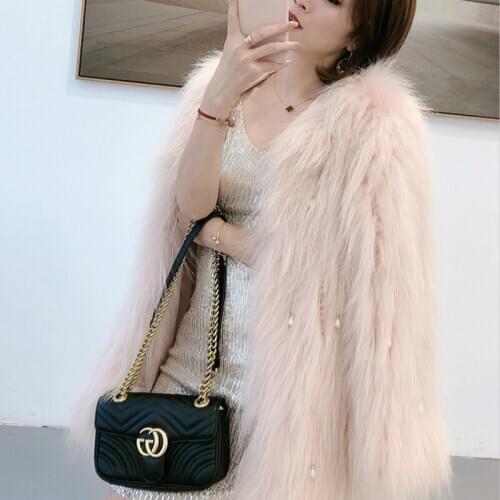 Dog Clothes 2020 Raccoon Warm Parka Real Fur Korean Winter Coat Women Manteau Femme BZ8810 YY2252