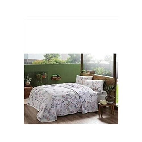 TAÇ Julianne Single Duvet Cover Set Pink-Piqué: 160x230 cm Fitted Sheet: 100x200 cm Standard Ppillowcase: 50x70 cm (1 piece)