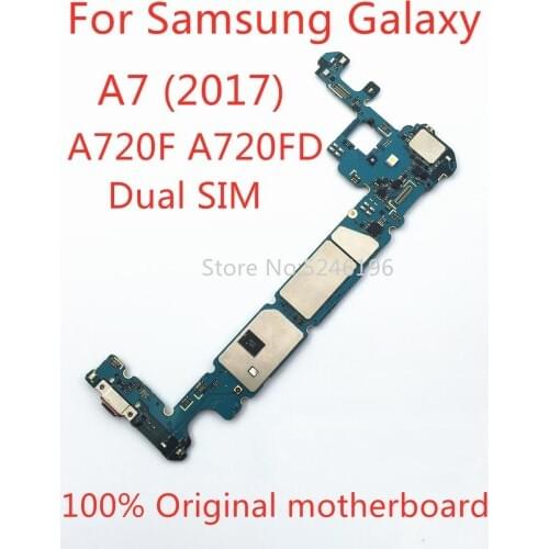 Apply to For Samsung Galaxy A7 2017 A720F A720FD 32GB original motherboard chip system unlocking logic board Replace parts