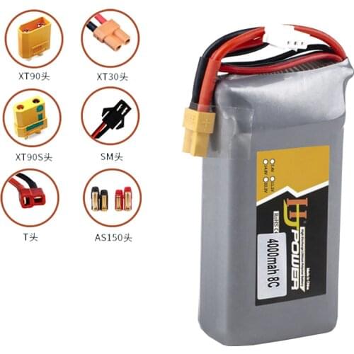 Rc 7.4V 4000mAh 8C 2S Lipo Battery with XT30 JST futaba plug for RC TX16S TX18S T Remote Control Transmitter