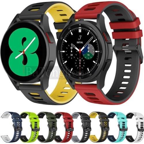 For Samsung galaxy watch 4 Classic 42mm 46mm Strap Sport Bracelet Silicone Watchband 20mm Watch Band For galaxy watch4 40mm 44mm