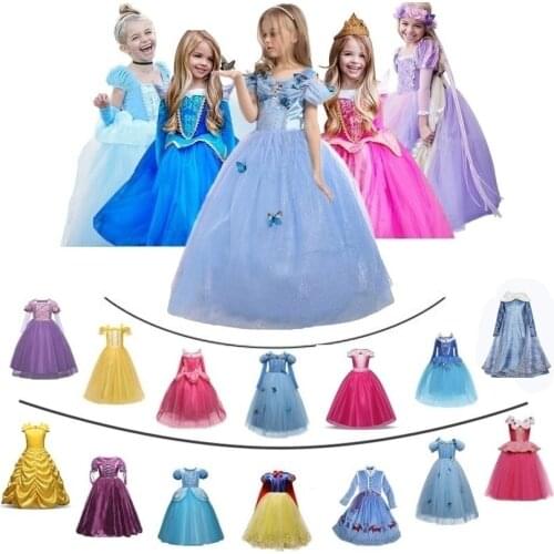 Girls Christmas Children Cosplay Dress up Princess Halloween Carnival Role-play Costume fantasia infantil para menina