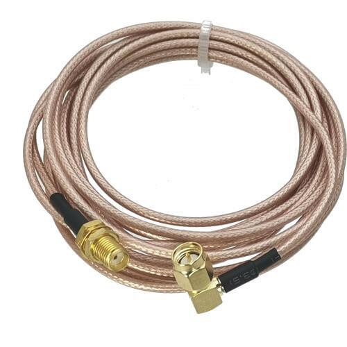 SMA male plug right angle to SMA Female jack Nut Bulkhead crimp RG316 cable RF jumper pigtail 4inch~20M