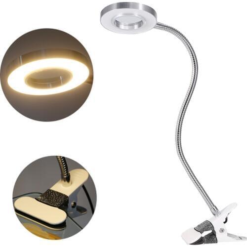 1PC USB LED Eyebrow Lip Tattoo Lamp, Manicure Nail Art Lamp, Eyelash Extension Warm Light Beauty Makeup Table Lamp With Clip